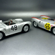 The variations between model years are more noticeable with the late models having sloped headlights, a full windscreen and subdued fins. Driver’s farring was more common on endurance models.